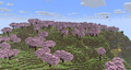 Cherry grove hills at the base.