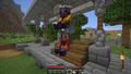 Waffelo sitting on jacob